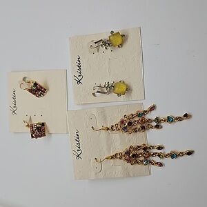 Lot of 3 NWT Kristin Pierced Earrings